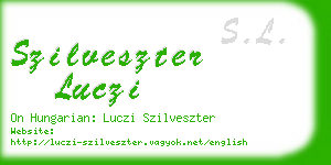 szilveszter luczi business card